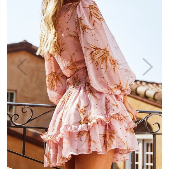 Lily print tie dress - Picture 4 of 9